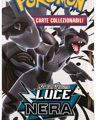busta carte pokemon luce nera 