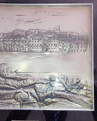 Quadro bassorilievo in lamina di argento
