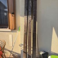 Pali legno quadrati verniciati diametro 8,5 x200