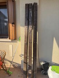 Pali legno quadrati verniciati diametro 8,5 x200