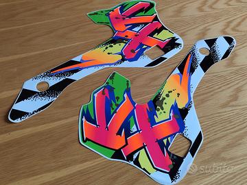 adesivi  convogliatori kawasaki kx 125 e 250 1995