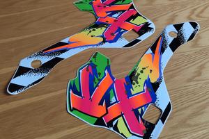 adesivi  convogliatori kawasaki kx 125 e 250 1995