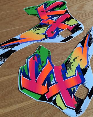 adesivi  convogliatori kawasaki kx 125 e 250 1995