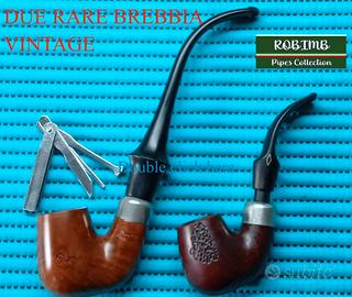 DUE RARE PIPE BREBBIA VINTAGE.