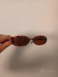 Vintage Y2K Oval Sunglasses – Tortoiseshell Frame 