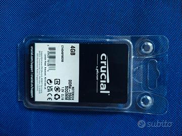 8 pezzi RAM SoDIMM DDR4 4GB Crucial Nuova