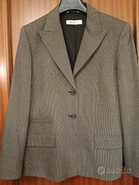 tailleur grigio  giacca pantalone Marella