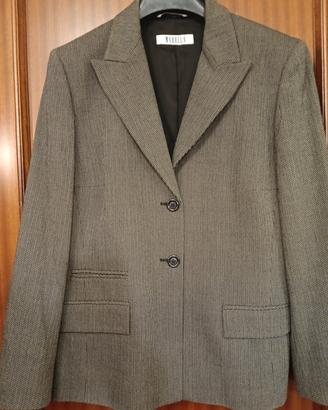 tailleur grigio  giacca pantalone Marella