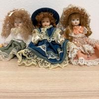 Bambole di porcellana vintage – come nuove, 15 cm
