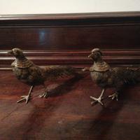 pavoni in bronzo pesante, interessante lotto283