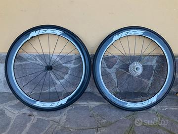 Cerchi in CARBONIO copertoni TUFO pignone Shimano