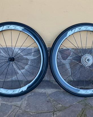 Cerchi in CARBONIO copertoni TUFO pignone Shimano