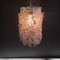 Lampadario vetro di Murano modulare modernariato 