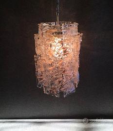 Lampadario vetro di Murano modulare modernariato 