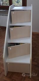 Scala per letto a soppalco con scomparti 