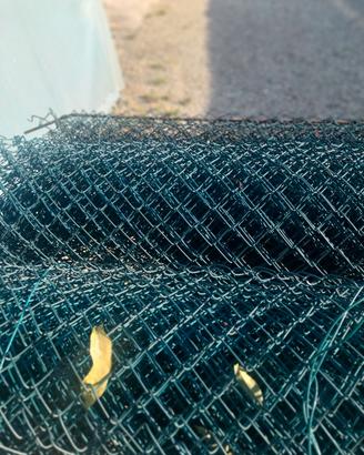 Rete da recinzioni plastificata verde altezza 120