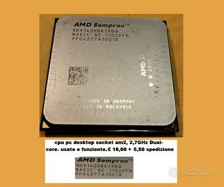 CPU AMD SEMPRON SOCKET AM2- 2.7MHz DUAL-CORE  VEDI