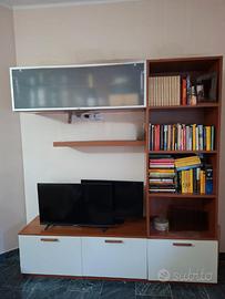 Mobile soggiorno liibreria e porta tv