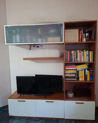 Mobile soggiorno liibreria e porta tv