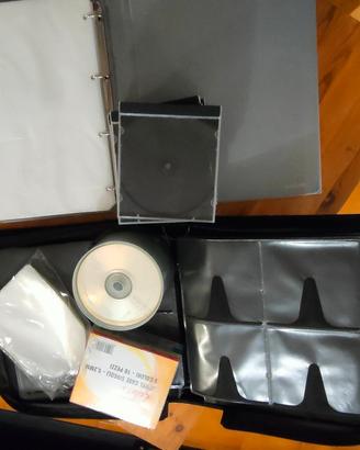 valigetta CD + buste + custodie + CD