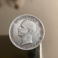 5 lire 1929 ( errore ) aquila con fascio littorio