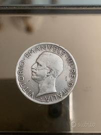 5 lire 1929 ( errore ) aquila con fascio littorio