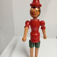 originale pinocchio in legno vintage