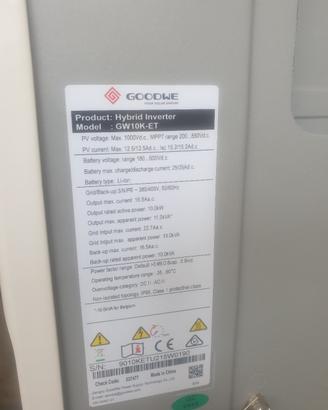 inverter fotovoltaico trifase trifase goodwe 10kw