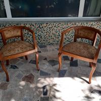Poltroncine antiche imbottite