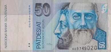 banconota 50 korun Slovacchia