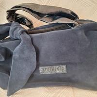 Borsa donna Janet sport scamosciata blu