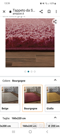 Tappeto bordeaux