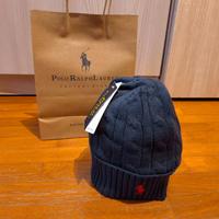 Berretto Ralph Lauren unisex blu navy