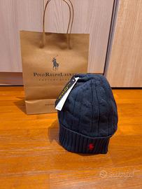 Berretto Ralph Lauren unisex blu navy
