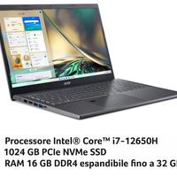 Acer Aspire 5 i7 - 16 GB RAM 