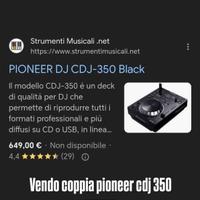 coppia pioneer cdj 350