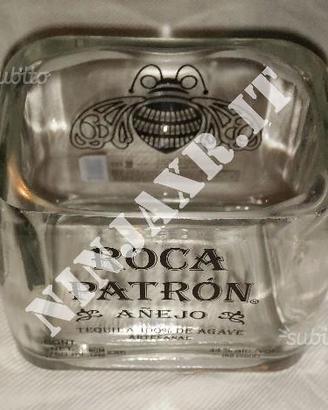 Vaso Bottiglia Vuota Tequila Roca Patron Arredo