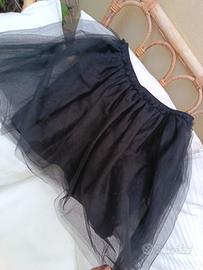 gonna bambina 4 anni in tulle nero 