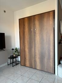 Letto a scomparsa matrimoniale salvaspazio