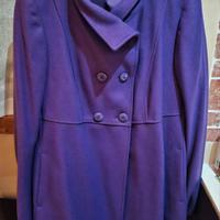 cappotto viola Benetton