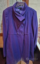 cappotto viola Benetton