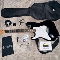 Chitarra elettrica per mancini (set completo)