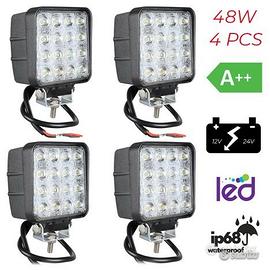 Faro led off road luce supplementare 12/24v 48w