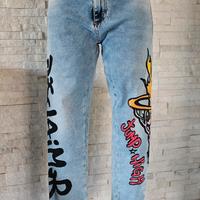 Jeans Disclaimer con stampe laterali!