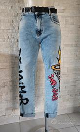 Jeans Disclaimer con stampe laterali!
