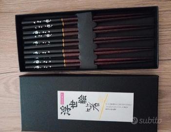 Nuovo scatola con 5 paia bacchette cinesi