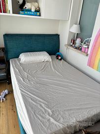 Letto da una piazza e mezzo e materasso