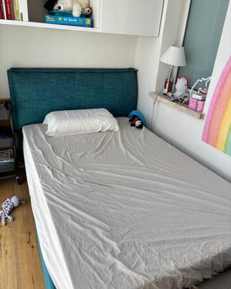 Letto da una piazza e mezzo e materasso