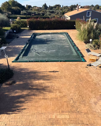 Telo copertura piscina 6x12, Telo in polietilene s