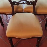 Sedie da pranzo dell' 800 in noce